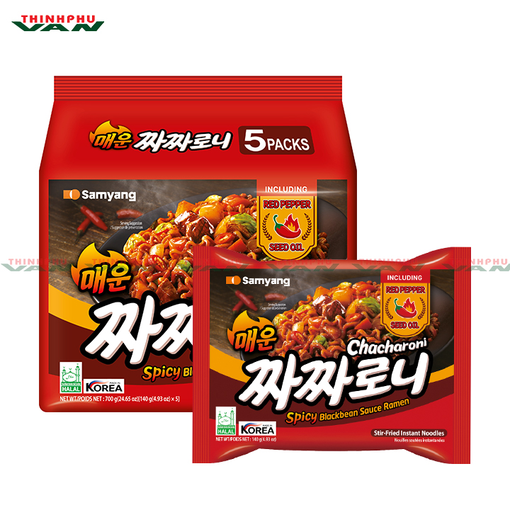 Mì Jjajang Cay Samyang (Samyang Spicy Jjajang Ramen) - Vạn Thịnh Phú